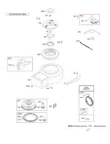 Blower Housing, Alternator, Flywheel, Magneto parts for Briggs & Stratton Engine 28T707-1180-E1 from AppliancePartsPros.com
