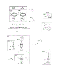 Electric Starter, Alternator parts for Briggs & Stratton Engine 28U707-1129-E1 from AppliancePartsPros.com