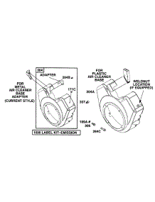 Blower Housing Chart parts for Briggs & Stratton Engine 290442-0031-01 from AppliancePartsPros.com