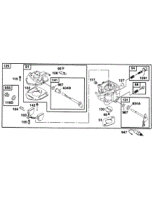 Carburetor Assy parts for Briggs & Stratton Engine 290447-0022-01 from AppliancePartsPros.com