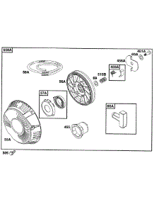 Rewind Starter Assy parts for Briggs & Stratton Engine 290447-0048-02 from AppliancePartsPros.com