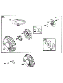 Rewind Starter Assy parts for Briggs & Stratton Engine 290447-0052-01 from AppliancePartsPros.com