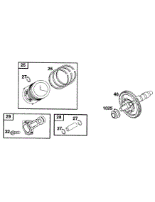 Piston Grp, Cam parts for Briggs & Stratton Engine 290447-0314-99 from AppliancePartsPros.com