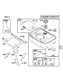 Fuel Tank Grp parts for Briggs & Stratton Engine 290447-1160-A1 from AppliancePartsPros.com