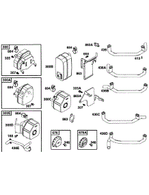 Muffler Grps, Manifolds parts for Briggs & Stratton Engine 290772-0020-99 from AppliancePartsPros.com