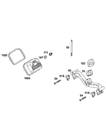 Rocker Cover, Manifold parts for Briggs & Stratton Engine 290772-0102-01 from AppliancePartsPros.com