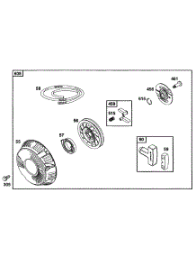 Rewind Starter Assy parts for Briggs & Stratton Engine 290772-0402-01 from AppliancePartsPros.com