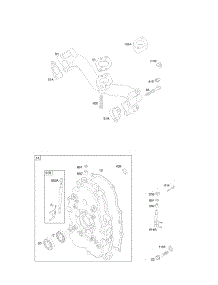 Crankcase Cover / Sump, Intake Manifold parts for Briggs & Stratton Engine 294442-1181-A1 from AppliancePartsPros.com