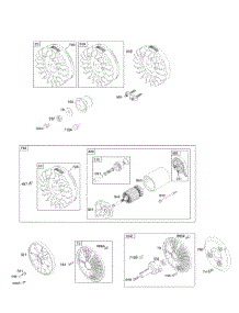 Flywheel, Starter Kit, Rotating Screen parts for Briggs & Stratton Engine 294447-1267-E1 from AppliancePartsPros.com