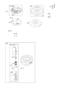 Flywheel parts for Briggs & Stratton Engine 294777-0411-01 from AppliancePartsPros.com