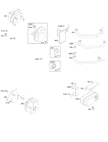 Exhaust System parts for Briggs & Stratton Engine 294777-1110-E1 from AppliancePartsPros.com