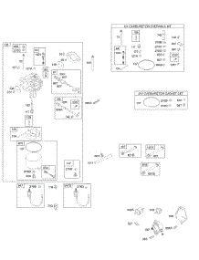 Carburetor, Fuel Supply, Carburetor Overhaul Kit parts for Briggs & Stratton Engine 294777-1120-E1 from AppliancePartsPros.com