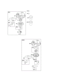 Rewind Starter parts for Briggs & Stratton Engine 294777-1130-E1 from AppliancePartsPros.com