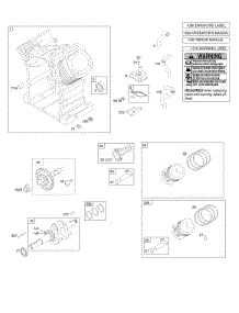 Camshaft, Crankshaft, Cylinder, Piston / Rings / Connecting Rod parts for Briggs & Stratton Engine 295442-0160-B1 from AppliancePartsPros.com