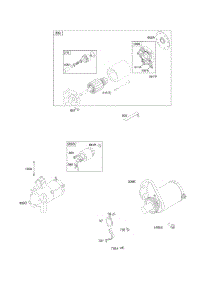 Electric Starter parts for Briggs & Stratton Engine 295442-0160-B1 from AppliancePartsPros.com