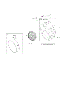 Blower Housing parts for Briggs & Stratton Engine 295447-0149-E1 from AppliancePartsPros.com