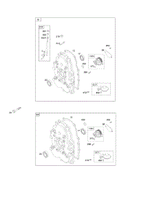 Crankcase Cover / Sump, Intake Manifold parts for Briggs & Stratton Engine 295447-0169-G1 from AppliancePartsPros.com