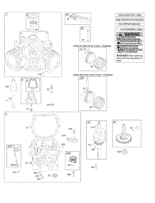Crankshaft, Camshaft, Cylinder, Crankcase Cover / Sump, Piston / Rings / Connecting Rod parts for Briggs & Stratton Engine 295772-0112-E1 from AppliancePartsPros.com