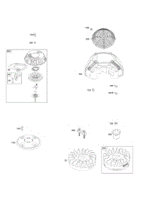 Rewind Starter, Blower Housing, Flywheel parts for Briggs & Stratton Engine 295777-0100-E1 from AppliancePartsPros.com