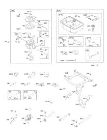 Carburetor, Fuel Supply parts for Briggs & Stratton Engine 296442-0002-H1 from AppliancePartsPros.com
