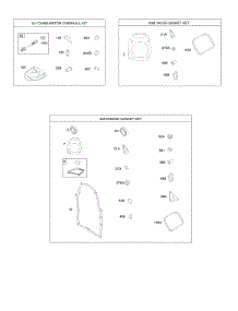Engine / Valve Gasket Sets, Carburetor Overhaul Kit parts for Briggs & Stratton Engine 296442-0007-H1 from AppliancePartsPros.com
