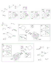 Cylinder Head, Valves parts for Briggs & Stratton Engine 296447-0003-H1 from AppliancePartsPros.com
