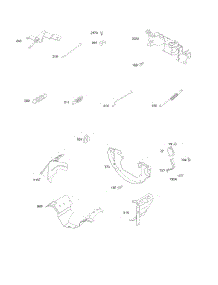 Controls, Springs, Air Guides parts for Briggs & Stratton Engine 297340-0008-G1 from AppliancePartsPros.com