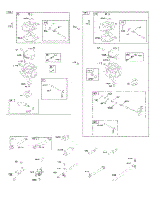 Carburetor, Fuel Supply parts for Briggs & Stratton Engine 297340-0153-G1 from AppliancePartsPros.com