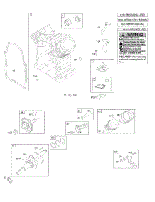 Camsahft, Crankshaft, Cylinder, Piston, Rings, Connecting Rod, Breather parts for Briggs & Stratton Engine 297340-0153-G2 from AppliancePartsPros.com