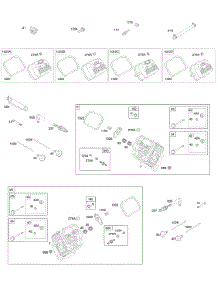 Cylinder Head, Valves parts for Briggs & Stratton Engine 297440-0153-G2 from AppliancePartsPros.com