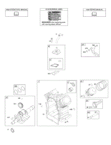 Camshaft, Crankshaft, Cylinder, Piston / Rings / Connecting Rod parts for Briggs & Stratton Engine 297447-0159-G2 from AppliancePartsPros.com