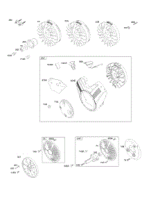 Flywheel, Starter Kit, Rotating Screens parts for Briggs & Stratton Engine 303442-0399-02 from AppliancePartsPros.com