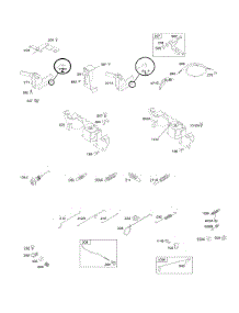 Controls, Springs parts for Briggs & Stratton Engine 303447-0100-01 from AppliancePartsPros.com