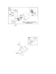 Electric Starter #2 parts for Briggs & Stratton Engine 303447-0356-01 from AppliancePartsPros.com