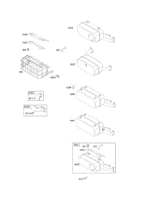 Exhaust System #1 parts for Briggs & Stratton Engine 303447-1008-A1 from AppliancePartsPros.com