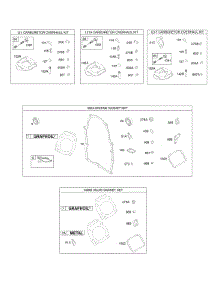 Carburetor Overhaul Kit, Engine & Valve Gasket Sets parts for Briggs & Stratton Engine 303447-1312-E1 from AppliancePartsPros.com