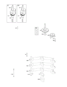 Camshaft, Crankshaft, Intake Manifold parts for Briggs & Stratton Engine 303772-1055-A3 from AppliancePartsPros.com