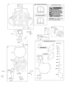 Engine Sump, Cylinder, Gasket Set - Engine, Piston, Rings, Connecting Rod parts for Briggs & Stratton Engine 303772-1055-A3 from AppliancePartsPros.com