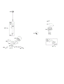 Lubrication parts for Briggs & Stratton Engine 303772-1055-A3 from AppliancePartsPros.com