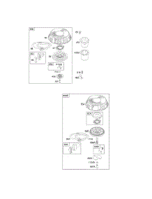 Rewind Starter parts for Briggs & Stratton Engine 303776-1046-E2 from AppliancePartsPros.com