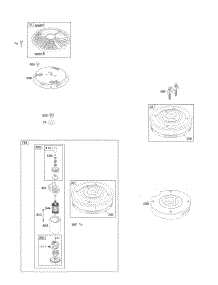 Flywheel parts for Briggs & Stratton Engine 303777-0419-01 from AppliancePartsPros.com
