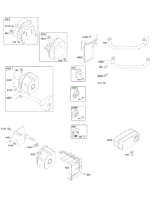 Exhaust System parts for Briggs & Stratton Engine 303777-1139-E1 from AppliancePartsPros.com