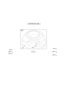 Blower Housing parts for Briggs & Stratton Engine 303777-1144-A1 from AppliancePartsPros.com