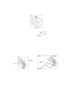 Flywheel, Rotating Screen, Stub Shaft parts for Briggs & Stratton Engine 304447-0322-E1 from AppliancePartsPros.com