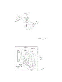 Crankcase Cover / Sump, Intake Manifold parts for Briggs & Stratton Engine 304447-0323-E1 from AppliancePartsPros.com