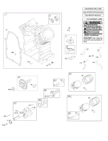 Camshaft, Crankshaft, Cylinder, Piston / Rings / Connecting Rod parts for Briggs & Stratton Engine 305442-0114-H1 from AppliancePartsPros.com