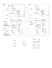 Carburetor parts for Briggs & Stratton Engine 305442-0120-E1 from AppliancePartsPros.com