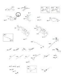Governor Spring, Controls parts for Briggs & Stratton Engine 305447-0023-B1 from AppliancePartsPros.com
