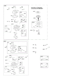 Carburetor parts for Briggs & Stratton Engine 305447-0069-E9 from AppliancePartsPros.com