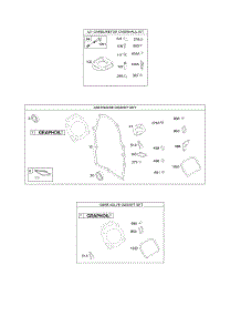 Carburetor Overhaul Kit, Engine & Valve Set parts for Briggs & Stratton Engine 305447-0147-E1 from AppliancePartsPros.com